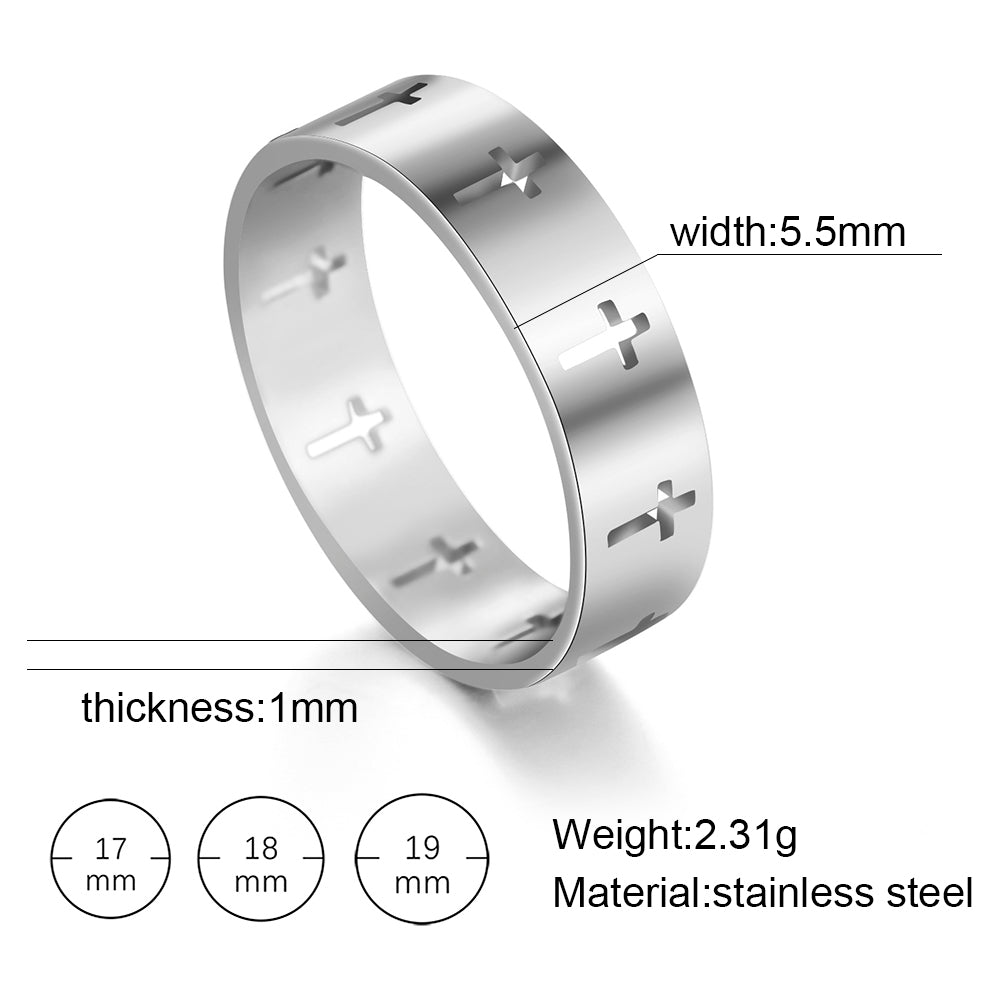 Cut Out Cross Ring