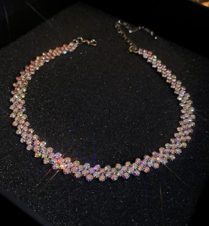 Full Rhinestone Necklace Necklace Clavicle Chain Necklace Fashion Necklace