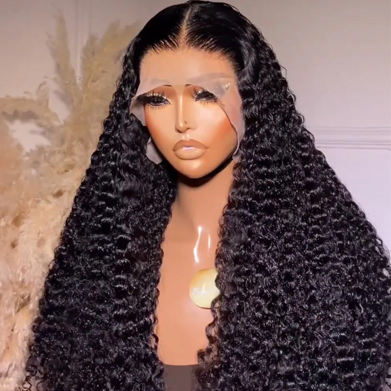 Burmese Curly Glueless Wig Human Hair SDD